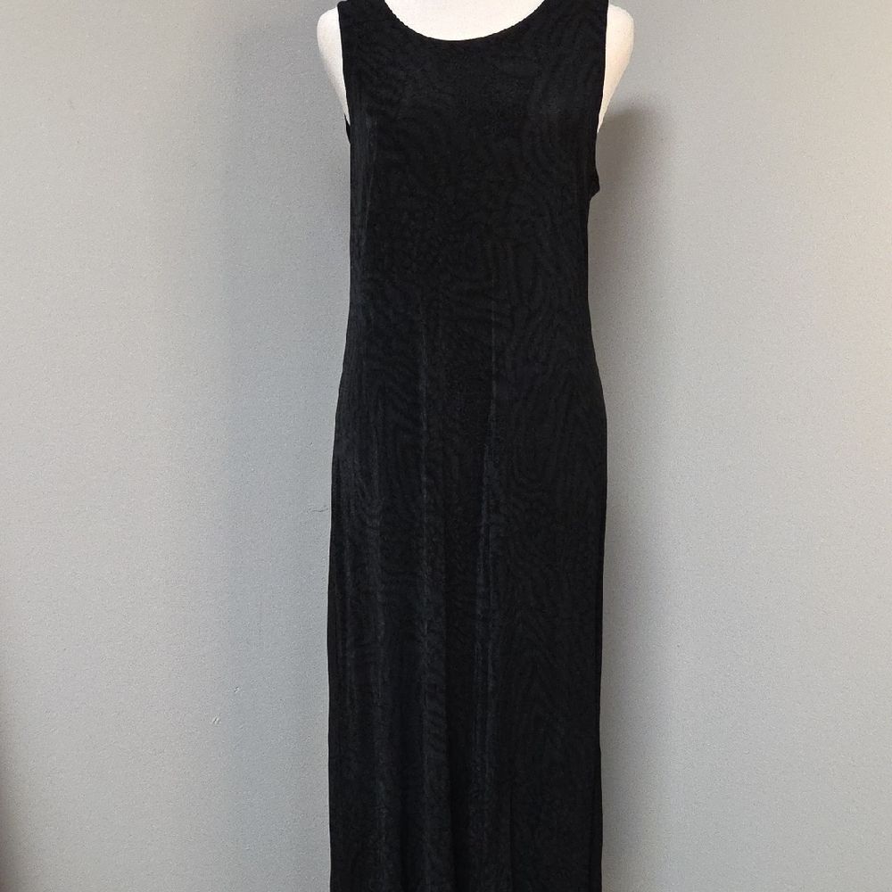 Black Sleeveless Sheath Maxi Dress for Cocktail